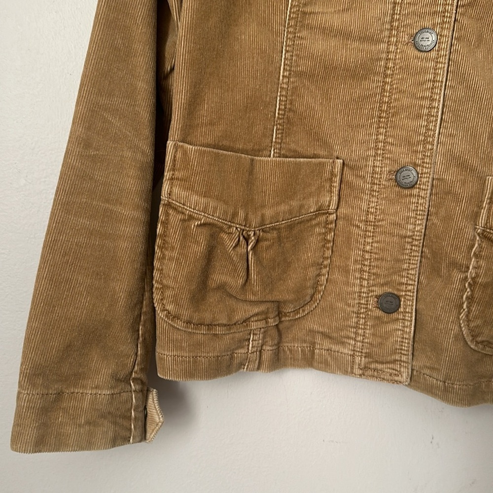 Eddie Bauer Tan Button Up Corduroy Jacket Size Medium - Picture 4 of 11